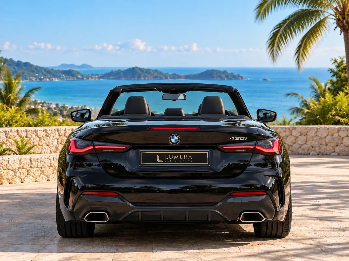 BMW 420d Cabriolet, чёрная
