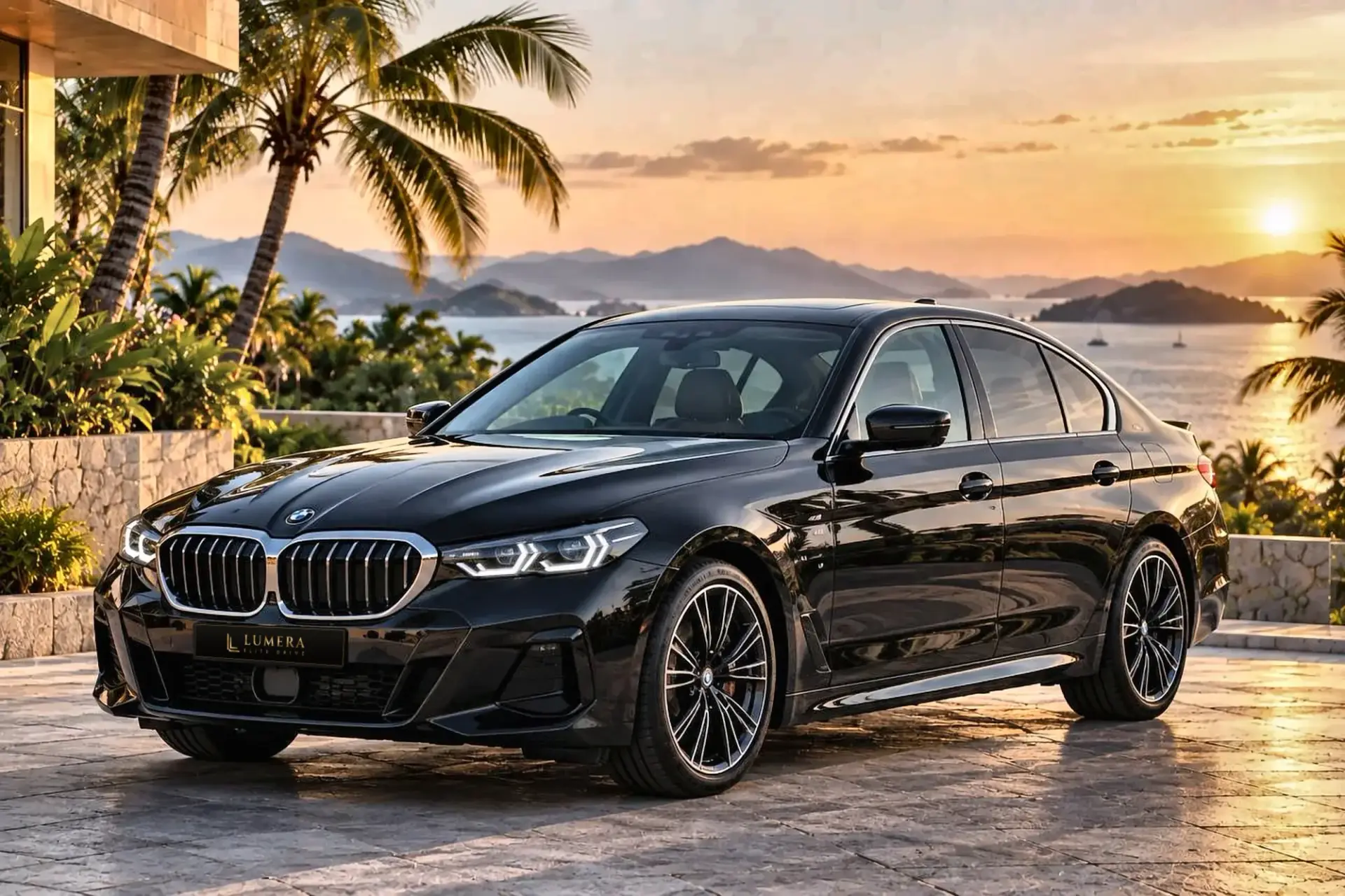 BMW 530e M Sport, чёрная