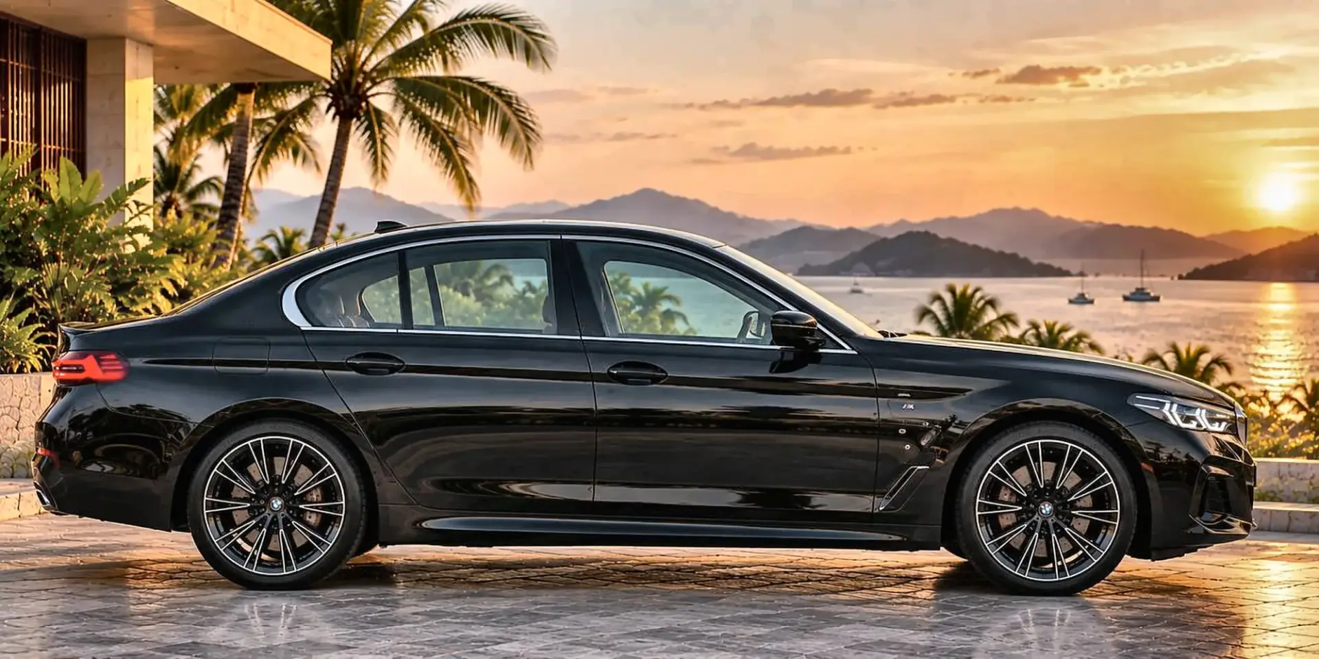 BMW 530e M Sport, чёрная