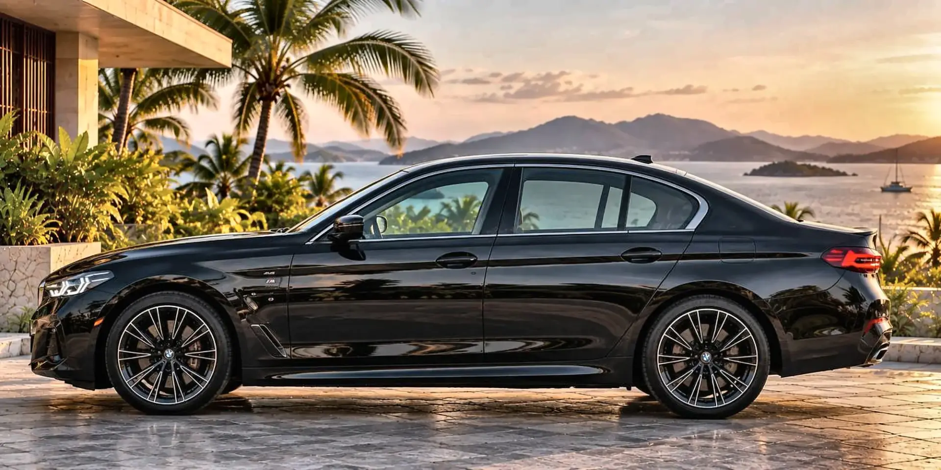 BMW 530e M Sport, чёрная