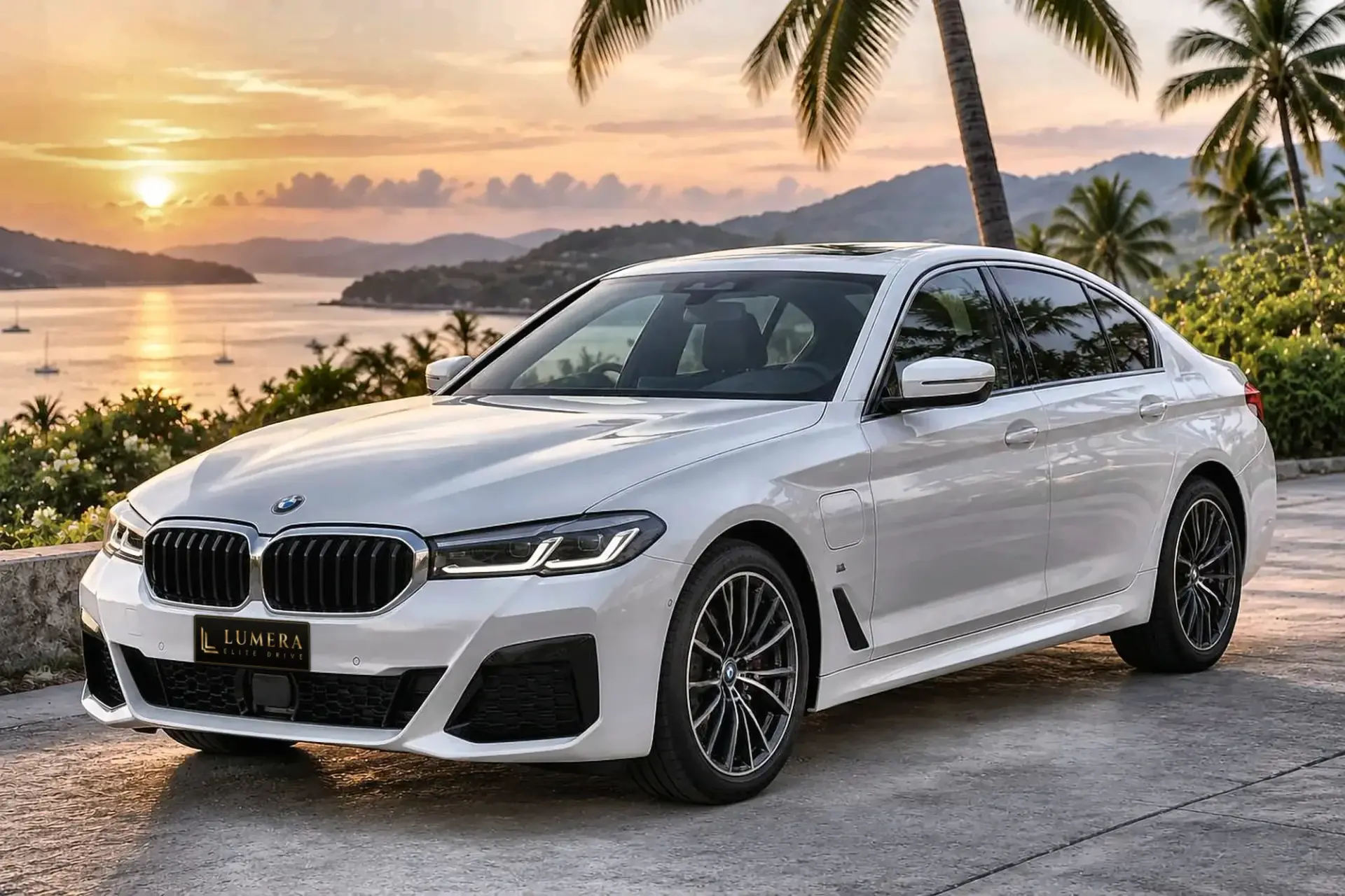 BMW 530e M Sport, белая