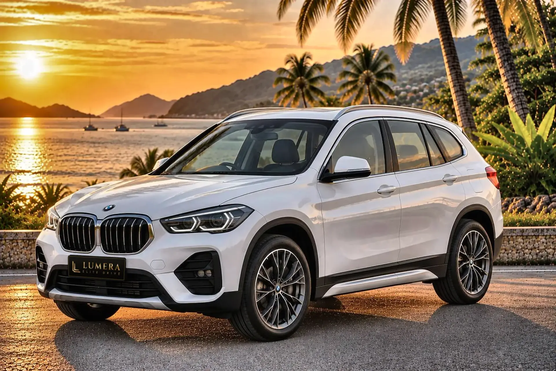 BMW X1, белая