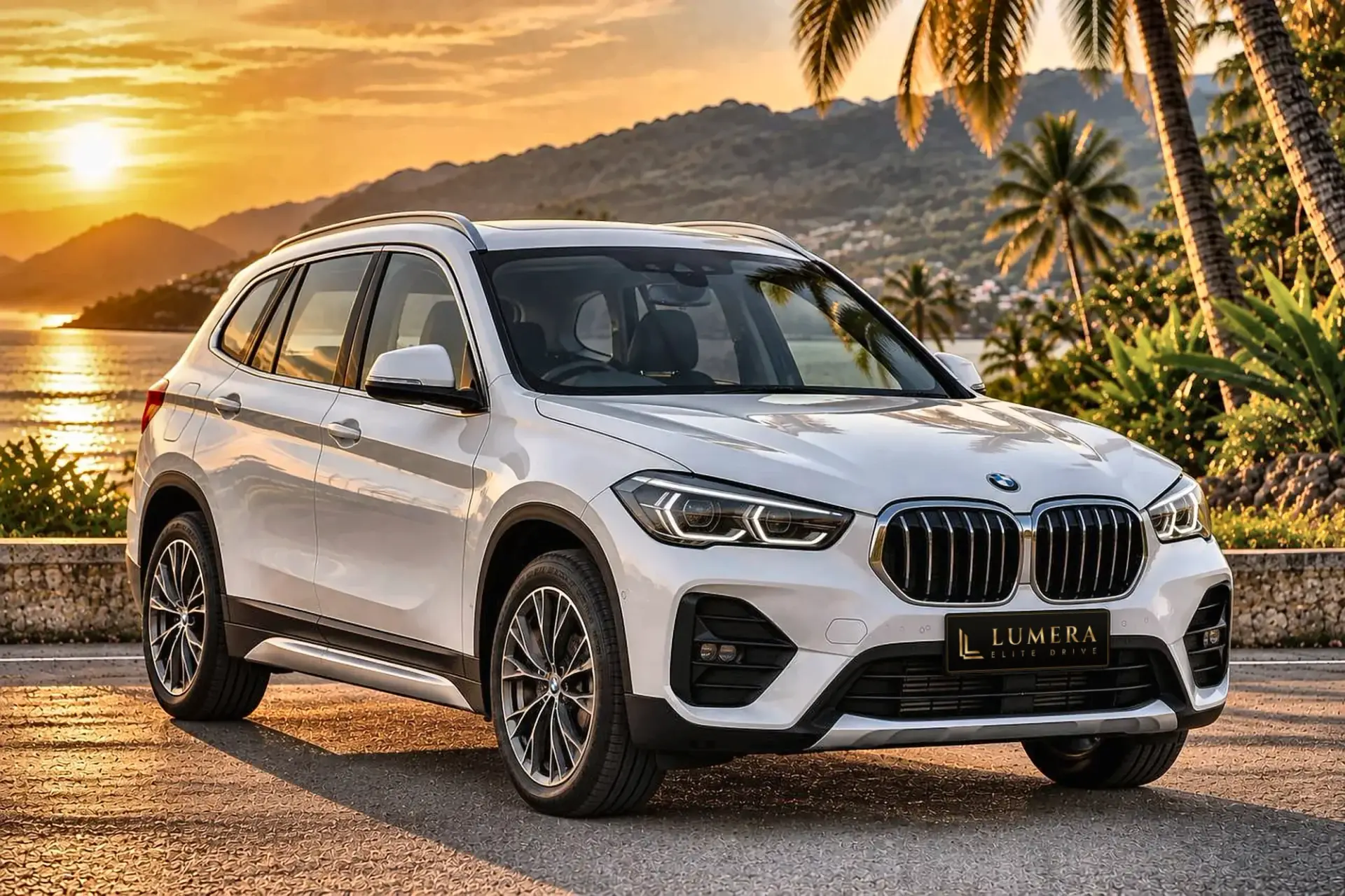 BMW X1, белая