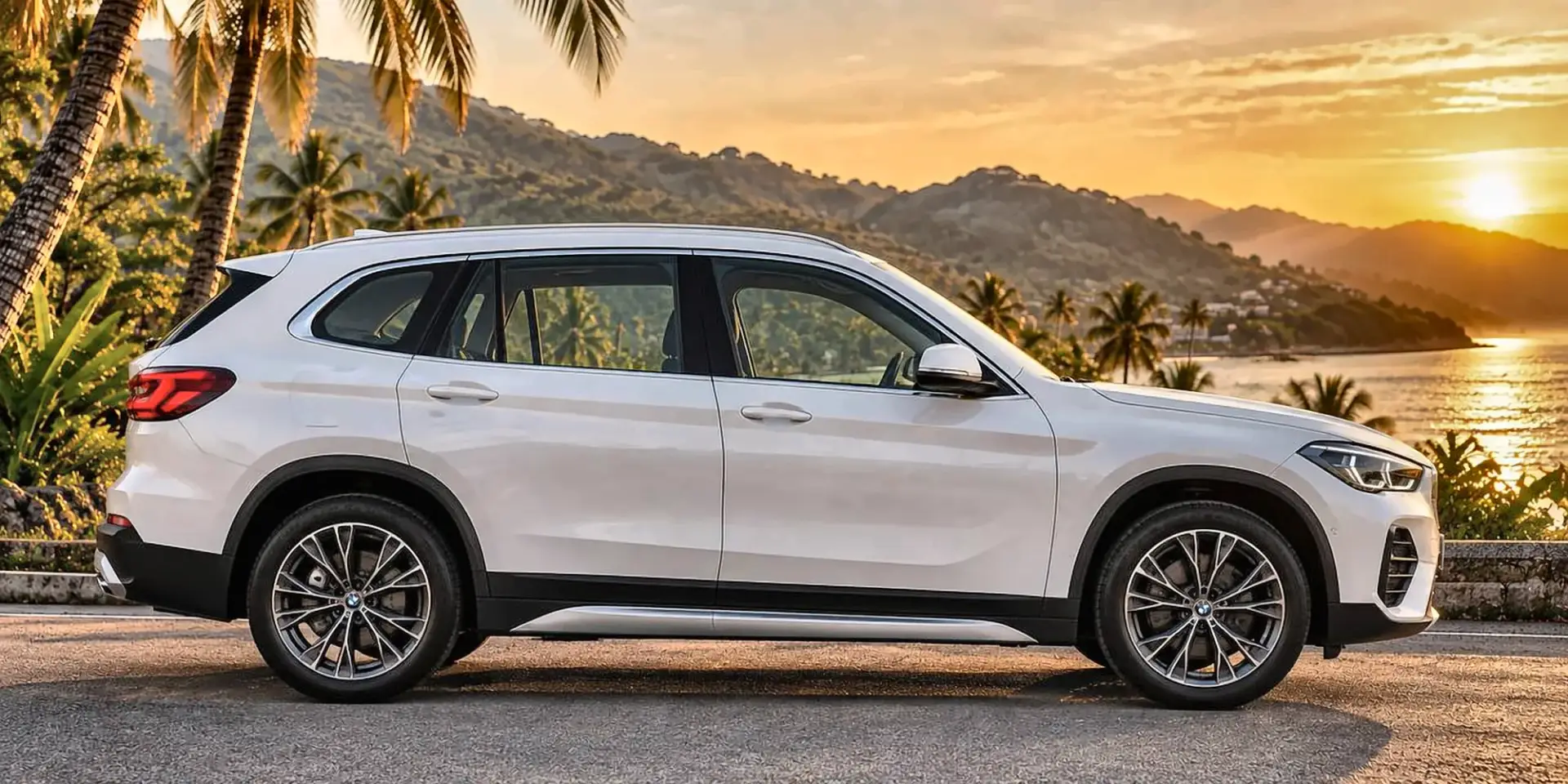 BMW X1, белая
