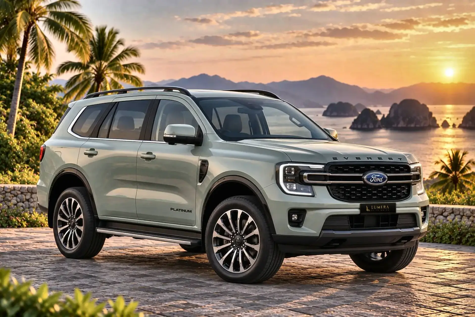 Ford Everest Platinum, зелёная