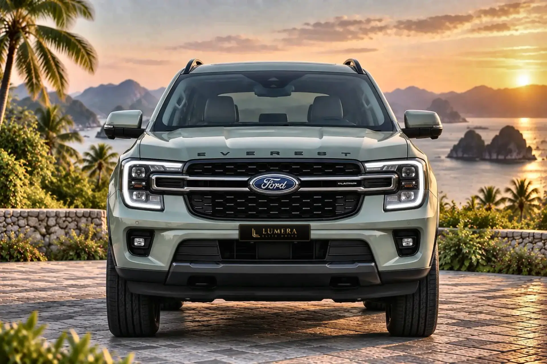 Ford Everest Platinum, зелёная