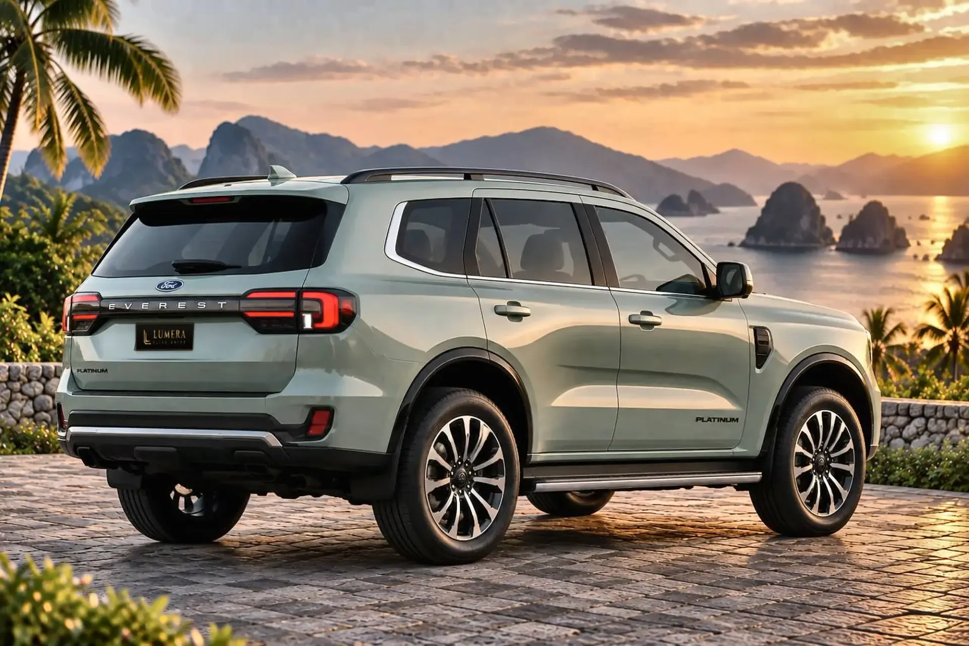 Ford Everest Platinum, зелёная
