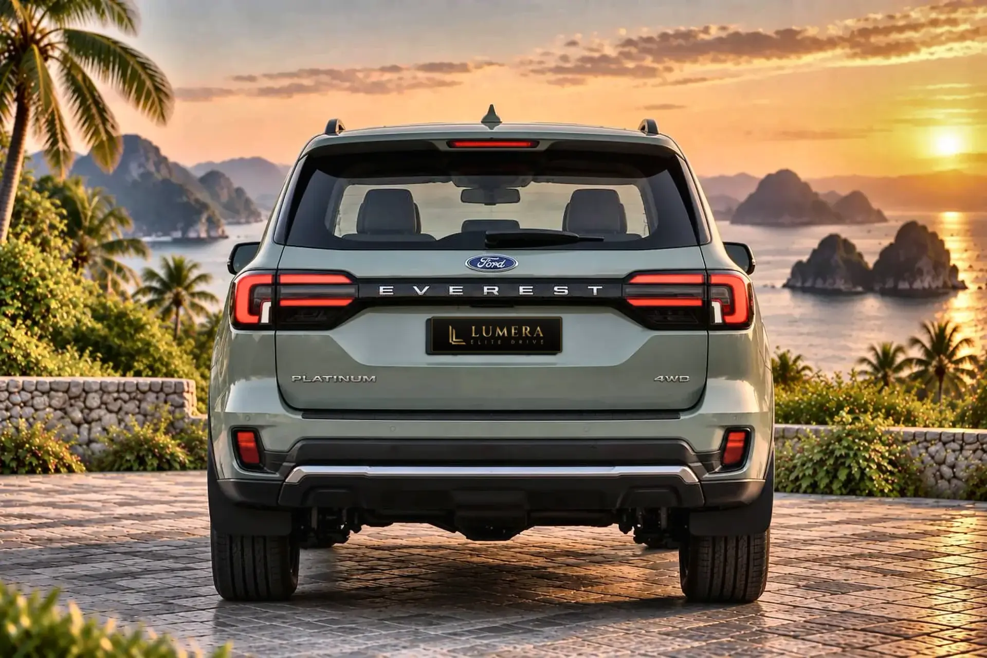 Ford Everest Platinum, зелёная