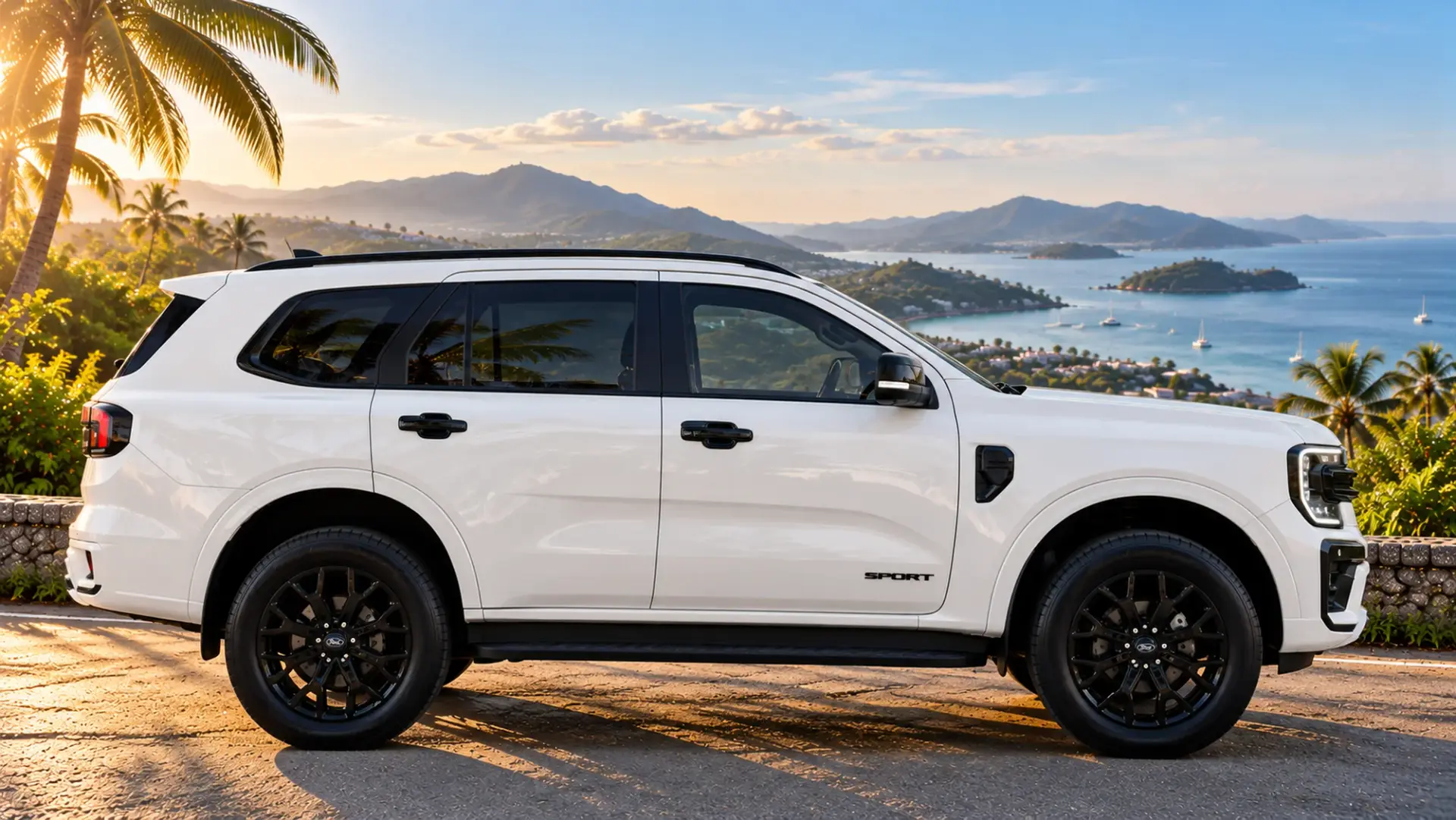 Ford Everest Sport, белая