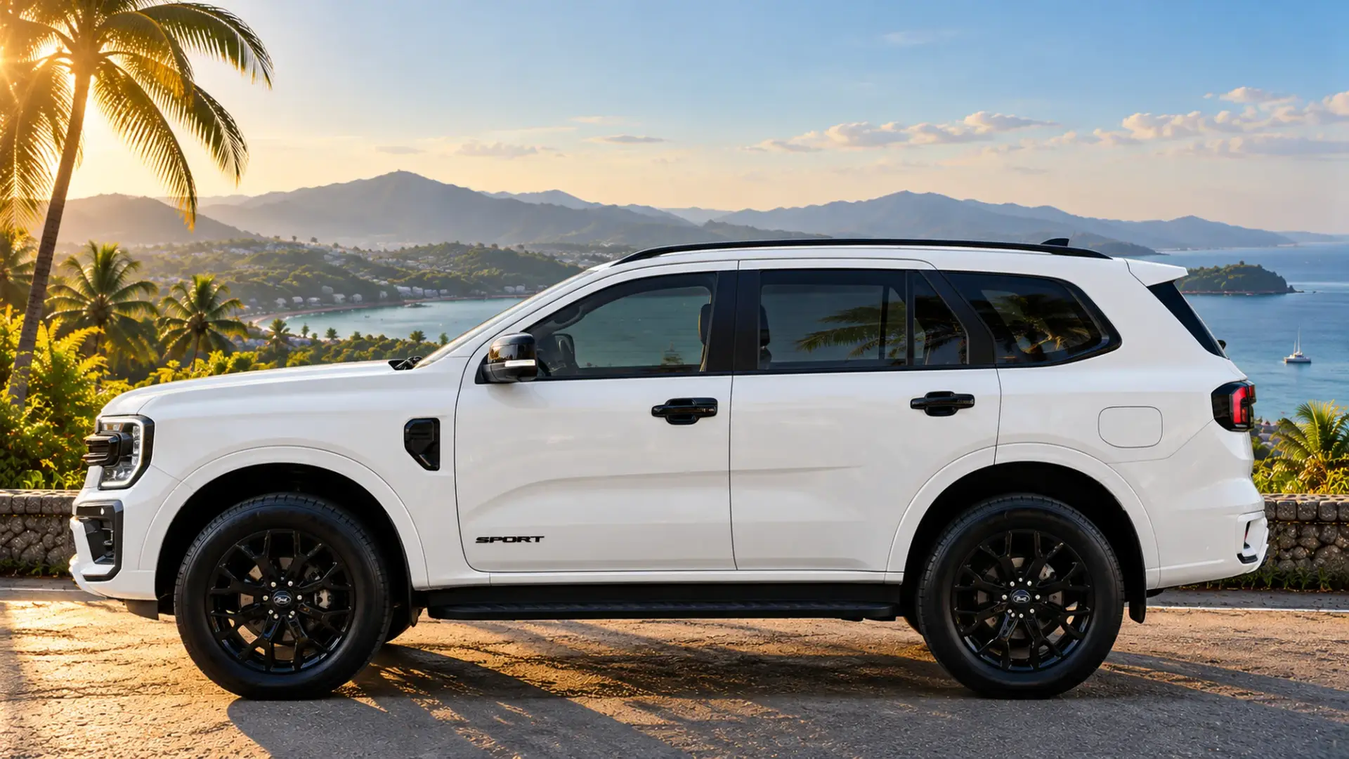 Ford Everest Sport, белая