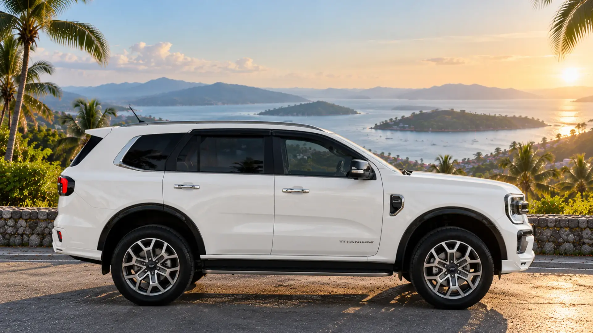 Ford Everest Titanium, белая