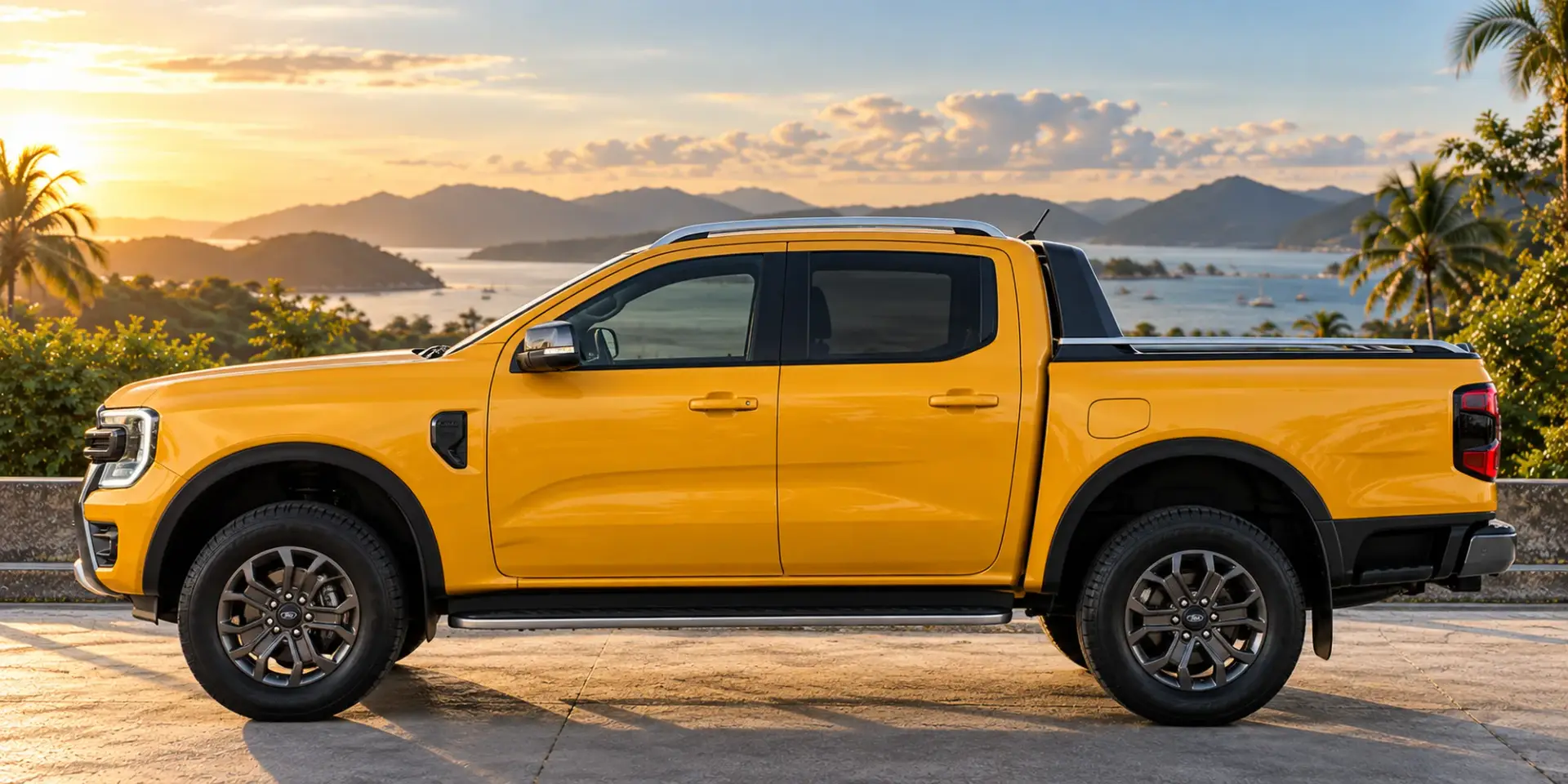 Ford Ranger Wildtrak, оранжевая